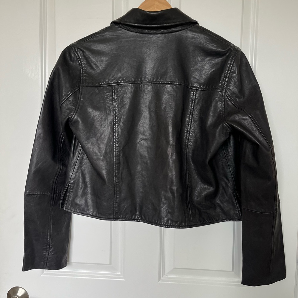 HOBO Black Genuine Leather Moto Jacket - Picture 8 of 9